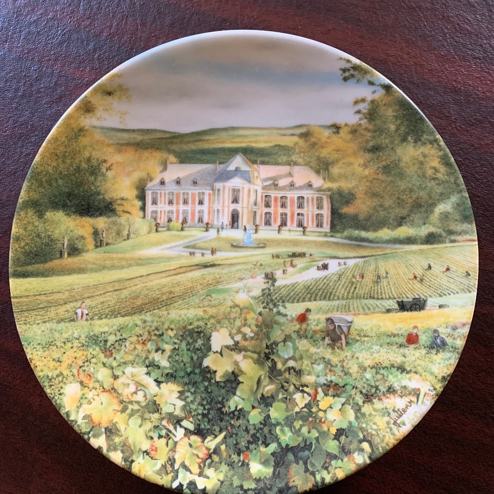 Three Limoges Porcelain Plates from the Paysages de France Series